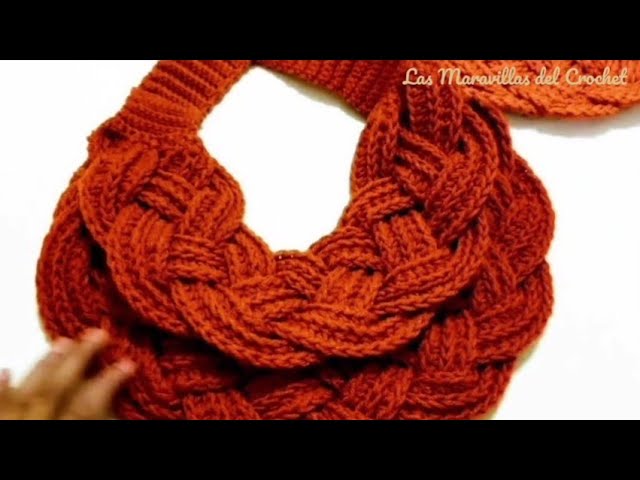 Infrarrojo Explícitamente programa 🍁BUFANDA TRENZADA A CROCHET #crochet #LasMaravillasdelCrochet #ganchillo -  YouTube