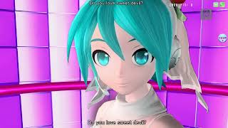 [60fps Full風] Sweet Devil - Hatsune Miku 初音ミク Project DIVA Arcade English lyrics Romaji subtitles