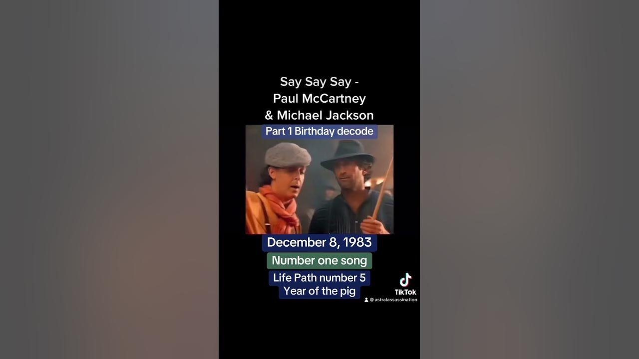 Number 1 Song December 8 1983 Say Say Say michaeljackson number-1-song-december-8-1983-say-say-say-michaeljackson