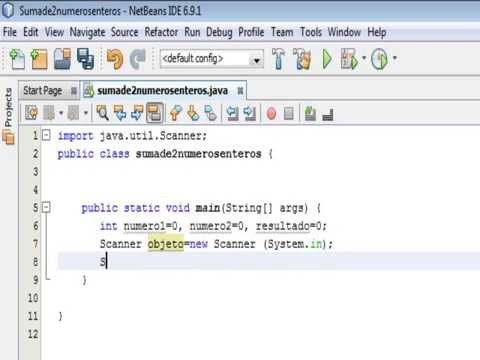 Suma de dos numeros enteros en netbeans - YouTube