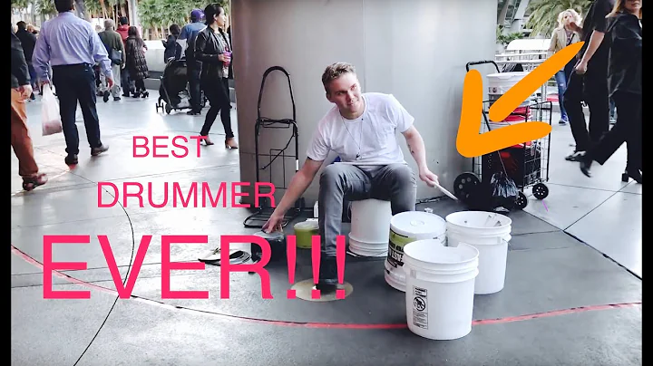 BEST Street Drummer EVER!!! "bucket boy" Matthew P...