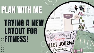 PLAN WITH ME | TRYING A NEW LAYOUT FOR FITNESS w/ @rongrongdevoeillustration  STICKERS