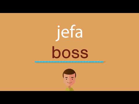 Video: ¿Cómo se escribe jefa?