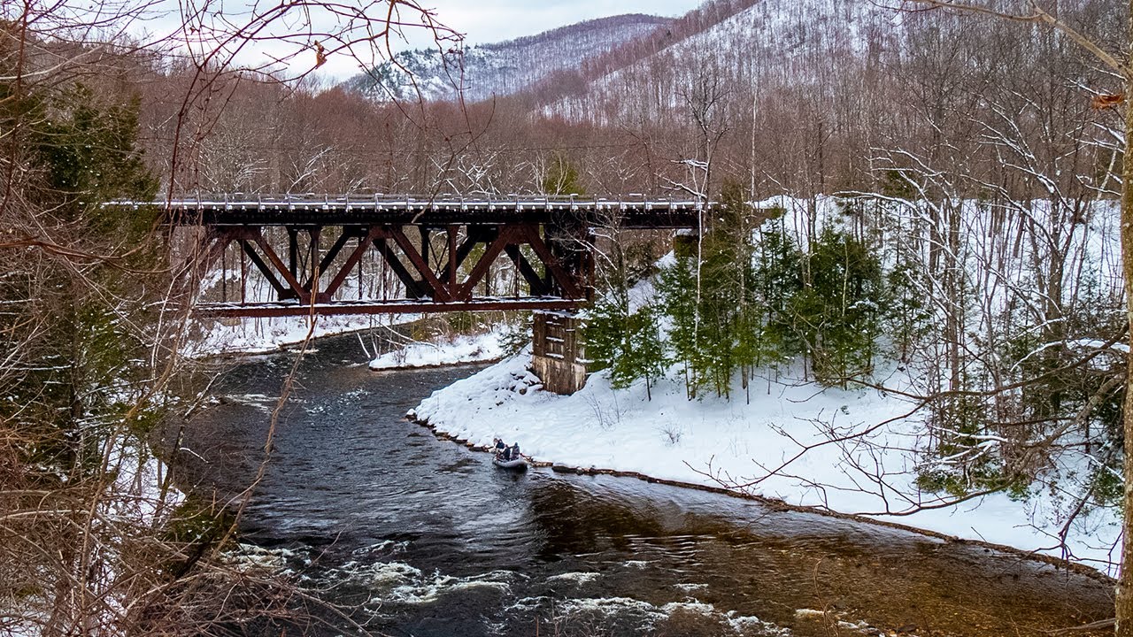 Winter Fly Fishing The Deerfield River for Rainbow and Brown Trout