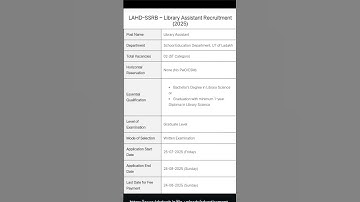 library assistant at Ladakh | new library science vacancy 2025 | #librarian #exam #shorts #library