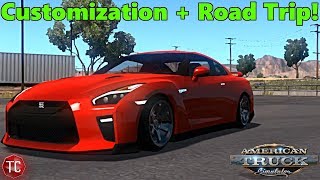 American Truck Simulator: 2017 Nissan GT-R! Road Trip To The Mountains