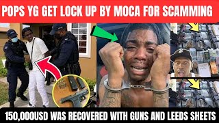 JAMAICAN TICTOKER POPS YG CAUGHT BY MOCA WITH 150,000USD,3BMW, GNS AND LEEDS SHEETS, RT BOSS SET UP