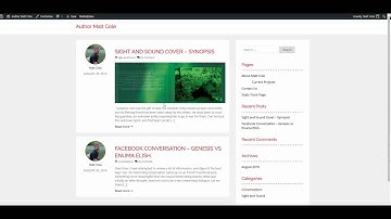 WordPress Design - Pages Static vs Landing Autoplay YouTube Video