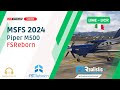 MSFS 2024 &amp; SayIntentions.AI - Piper M500 od FSReborn | Bergamo - Reggio di Calabria