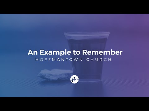 Jesus' example of humility and service