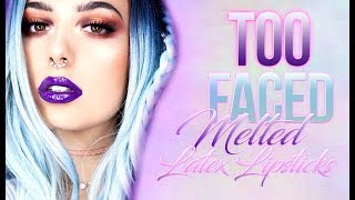 Too Faced Cosmetics | Melted Latex Lipsticks | Lip Swatches | Victoria Lyn Beauty