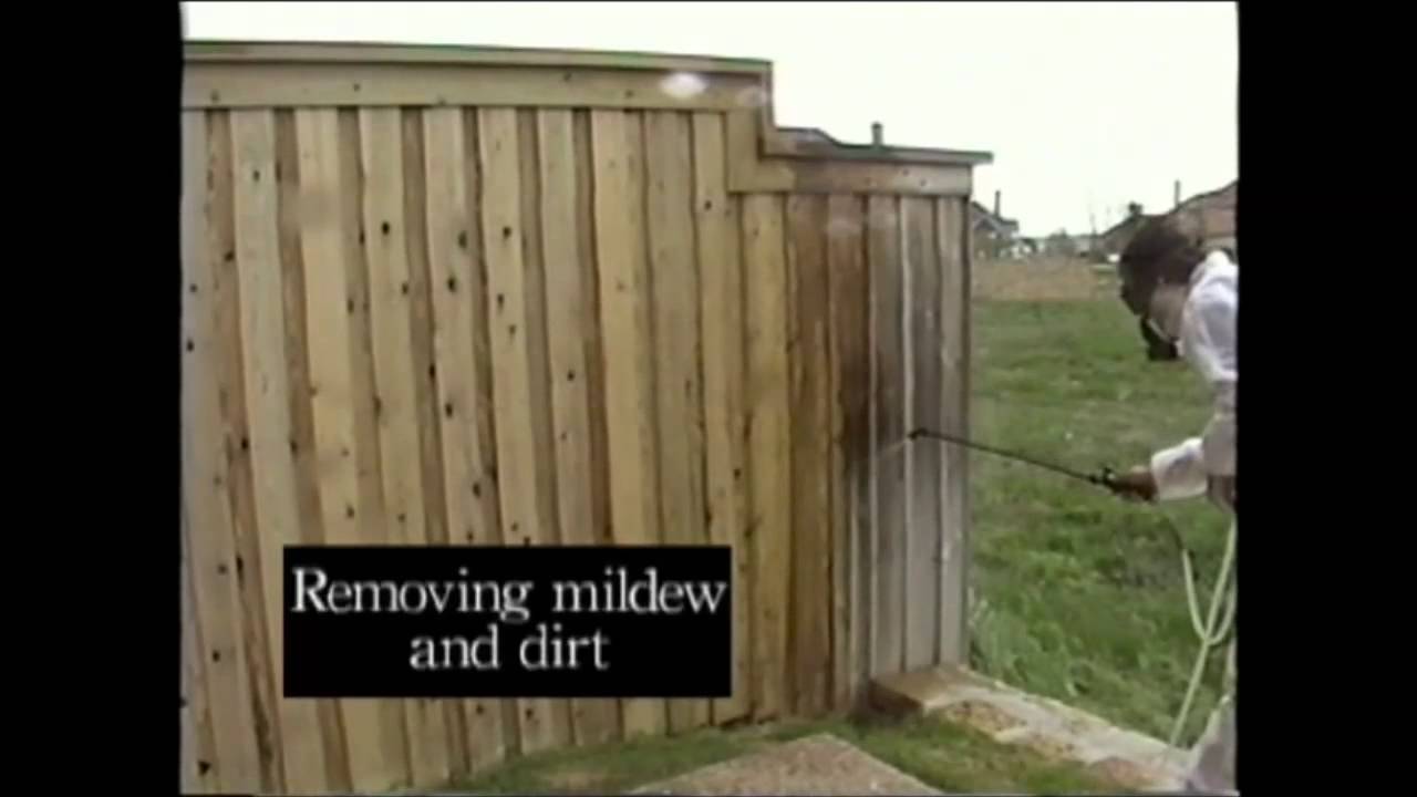 Fence Makeovers Mildew Removal, Staining, and Sealing Processes YouTube