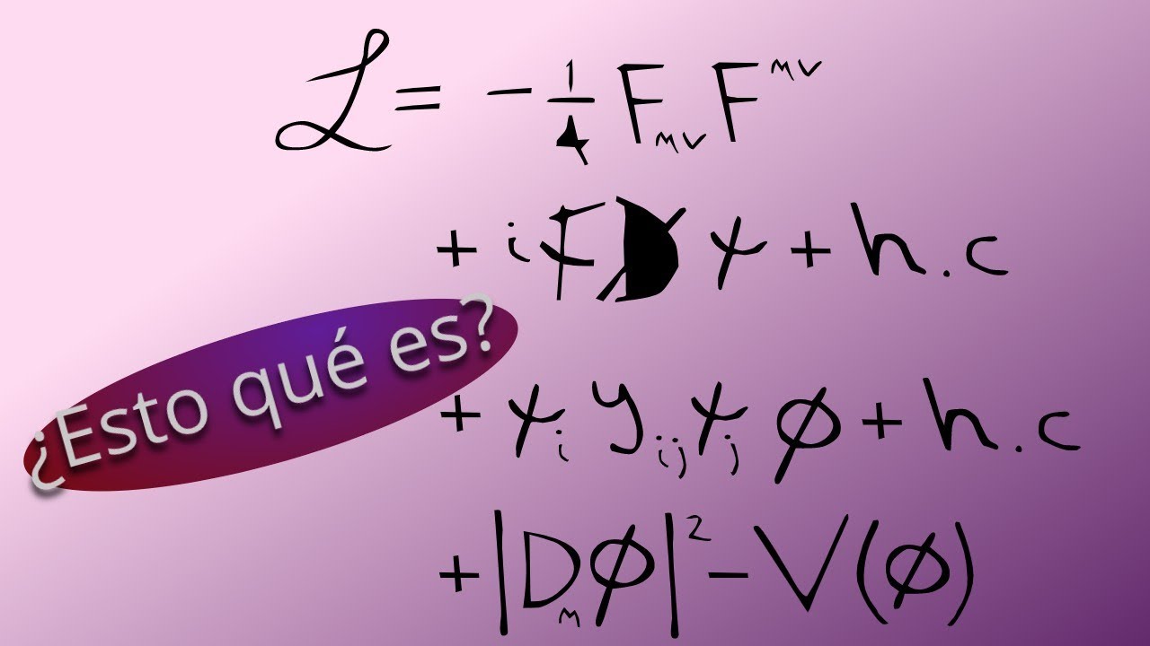 Lagrangiano del modelo estandar, un repaso breve [HD]