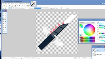 How to make a costum sword in "Minecraft" With Paint.net