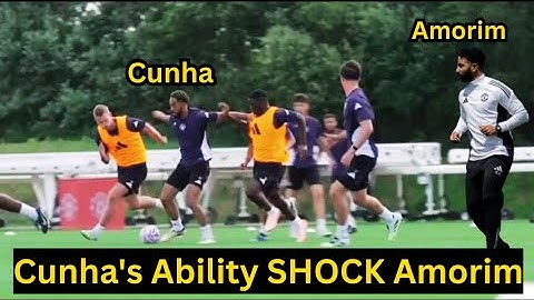 Amorim Shock Reaction as Matheus Cunha BALL CARRYING Skills TOY Mainoo & De Ligt to Create Easy Goal