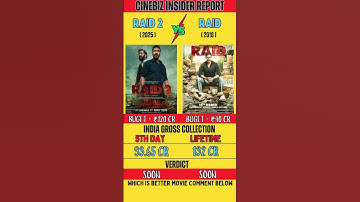Raid 2 VS Raid Movie Box Office Collection| Raid 2 Day 5 - Collection