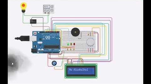 Funcionamiento de sensor Arduino MQ3 con pantalla LCD y Buzzer