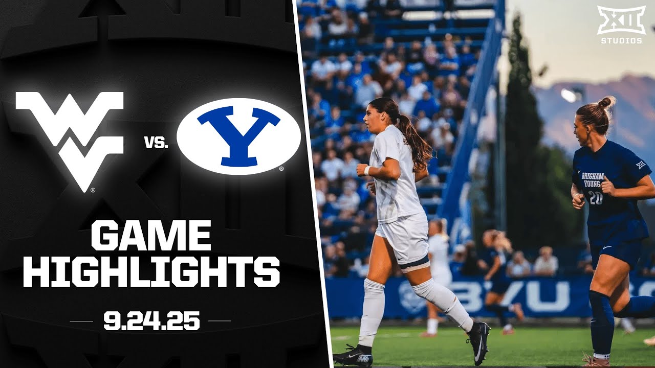 West Virginia vs. #16 BYU Highlights (9.24.25) | 2025 Big 12 Women's Soccer