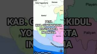 Peta Kabupaten Gunungkidul Yogyakarta Indonesia | AkuPeta