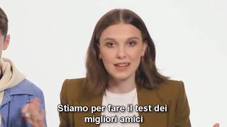 Millie Bobby Brown, Finn Wolfhard E Noah Schnapp Fanno Il Test Dei Migliori Amici Sub Ita