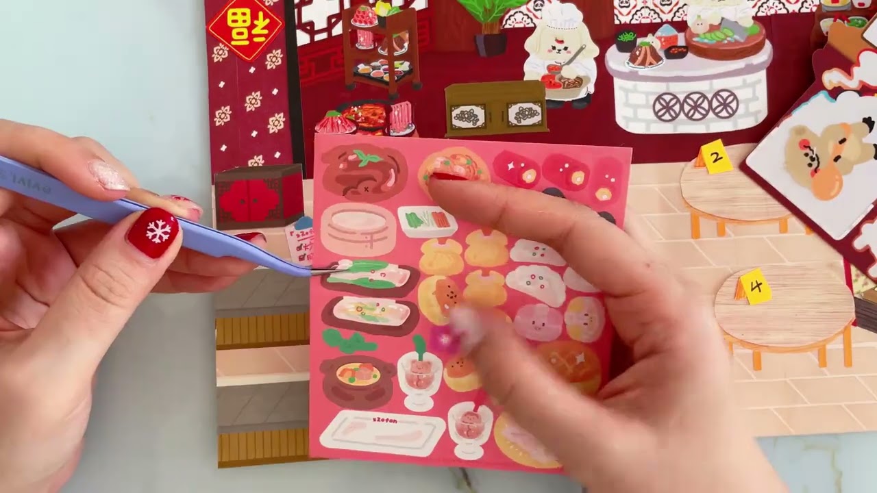 晒晒年夜饭吧～ #手帳 #手帳拼貼 #文具 #學習 #Vlog #手帳排版 #拼貼 #沈浸式手帳