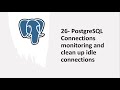 26 - PostgreSQL Connections monitoring and clean up idle connections