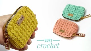 محفظه كروشيه من بواقي الخيوط سهله وبسيطه للمبتدئين crochet wallet