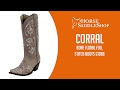 Women's Corral Bone Floral Full Stitch Boots G1086