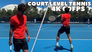 Federer look-alike with one of the cleanest forehands 🔥Thiago Seyboth Wild Court Level Practice 2024