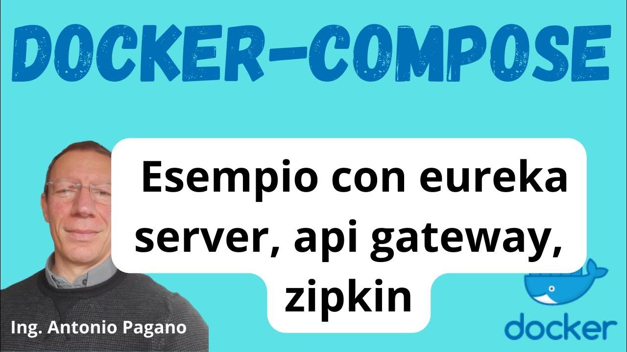 Docker compose esempio con eureka server api gateway zipkin youtube