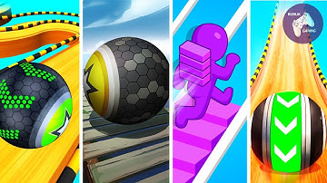 Going Balls vs Rollance vs Bridge Race vs Action Balls   All level gameplay Android, IOS