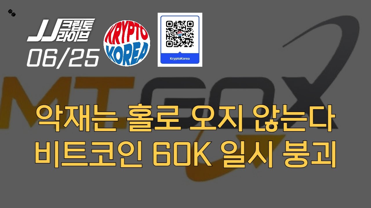 악재는 홀로 오지 않는다, 비트코인 6만선 일시 붕괴