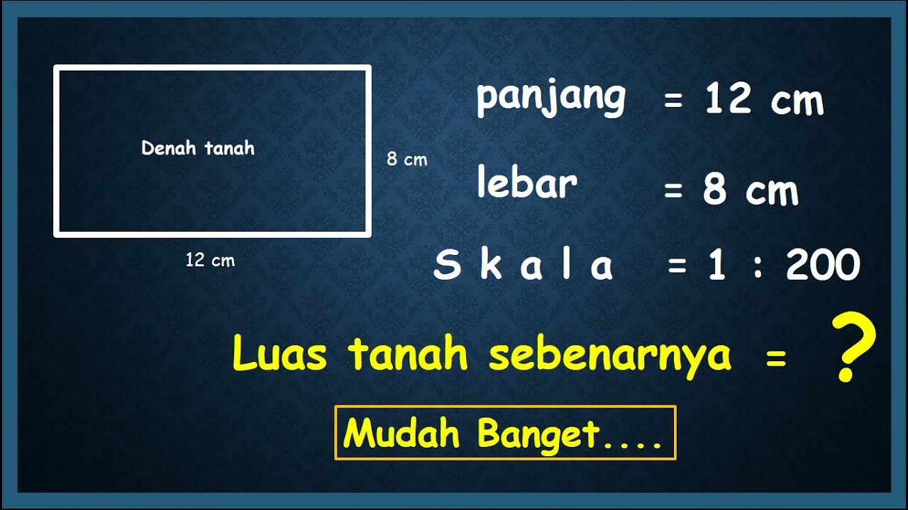 Cara Cepat Mencari Luas Tanah Sebenarnya