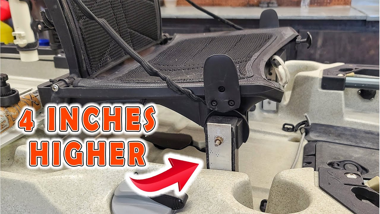 Hobie Outback Custom Seat Risers (4 Inches Higher) - YouTube