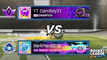 I challenged a GC to a 1v1 in Rocket League Sideswipe