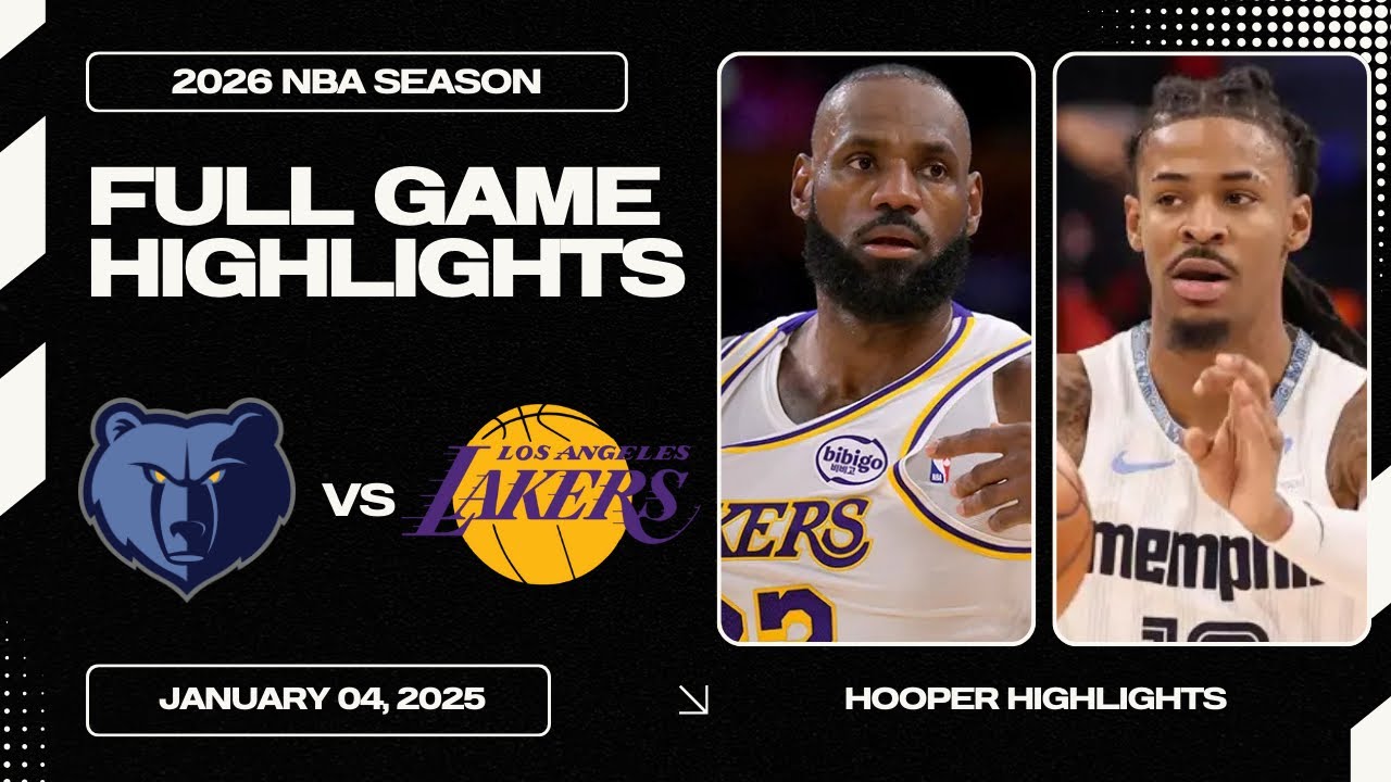 Los Angeles Lakers vs Memphis Grizzlies Full Game Highlights | Jan 4 ...