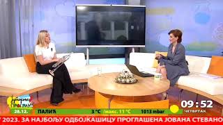 Danijela Veselinović, Najava nastupa "Jutarnji program "- RTS