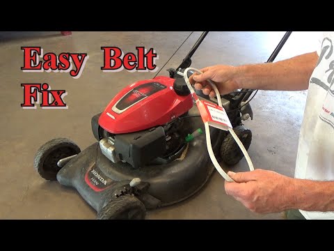 Honda Mower HRN216   "Replace Belt"   Easy Self Propel DIY Fix