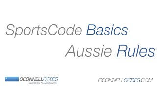 Aussie Rules Code Window | SportsCode Basics screenshot 4