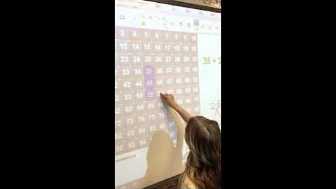 Adding 2 digit numbers using a hundreds chart