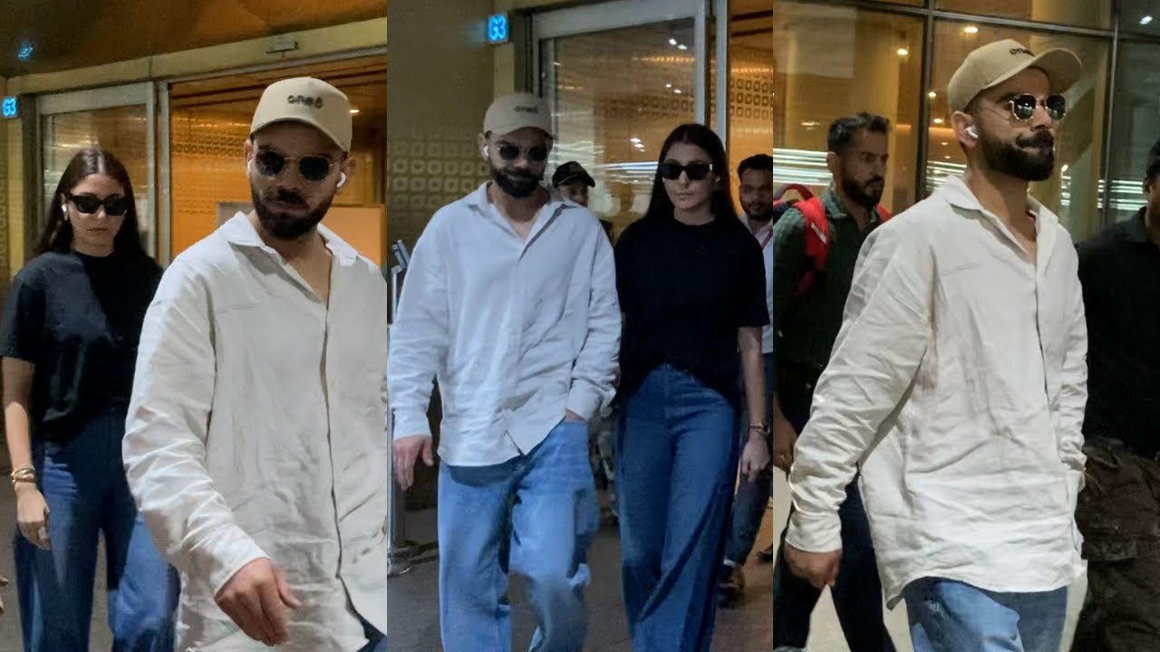 “Virat & Anushka Return to Mumbai After RCB Victory Parade! 🏆✈️”