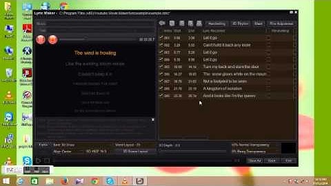 how to make a lyrics video using Youtube Movie Maker