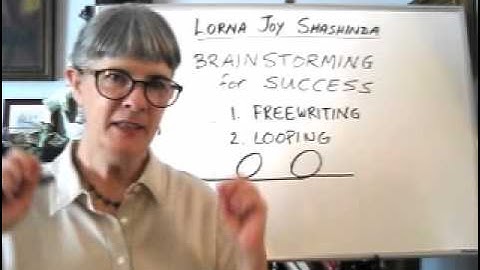 Brainstorming for Success: Freewriting and Looping