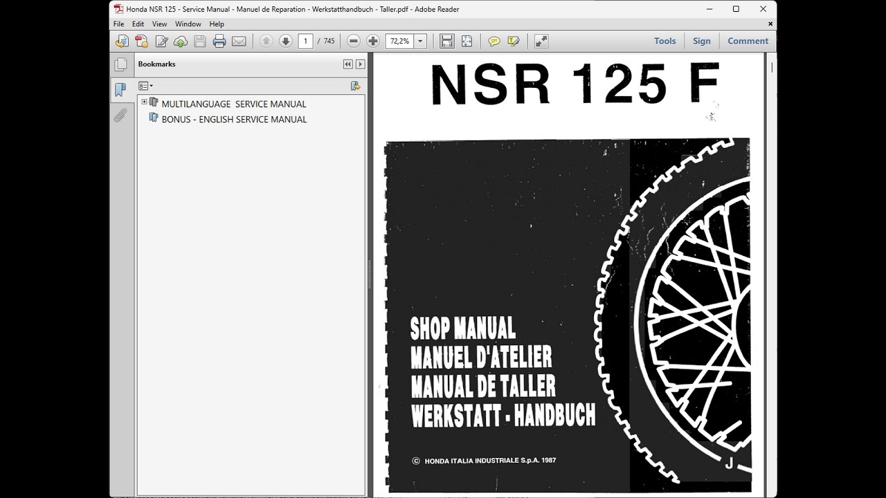 Honda NSR 125 - Service Manual - Manuel de Reparation