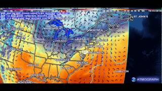 ATMOGRAPH ModelVis - Analyzing a small Nor'easter