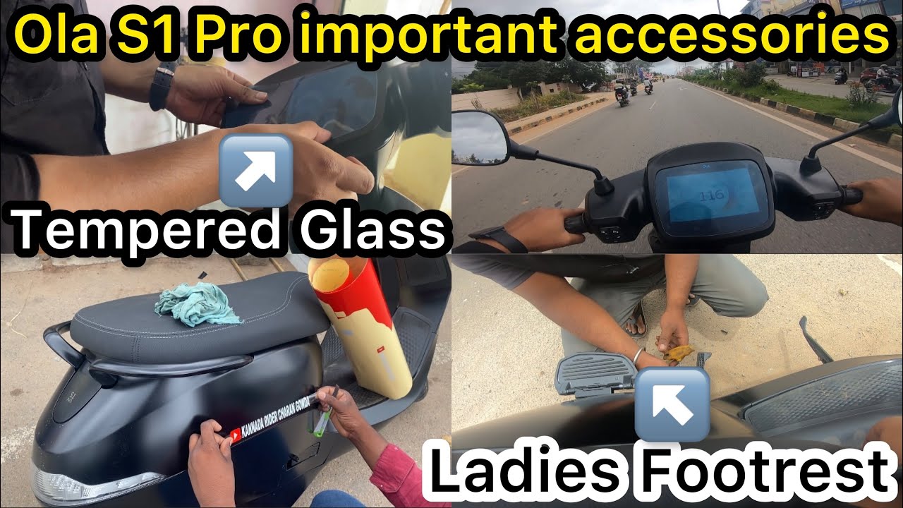 OLA S1 PRO ACCESSORIES Ladies Footrest Installation Ola Accessories