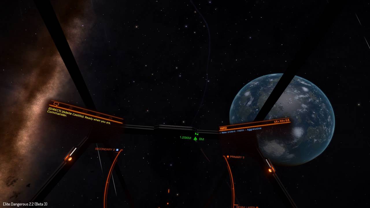 Elite Dangerous beta 2.2: Fighter orders voice commands.