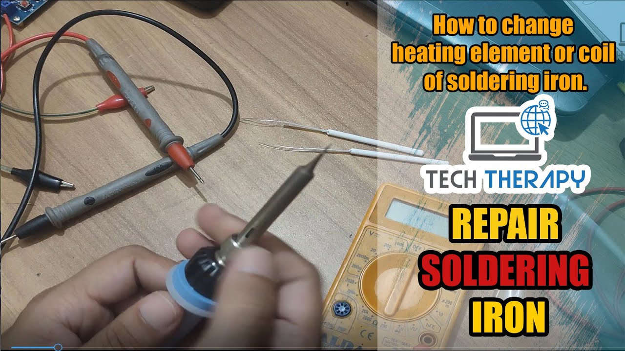 How to change heating element or coil of soldering iron? Repair