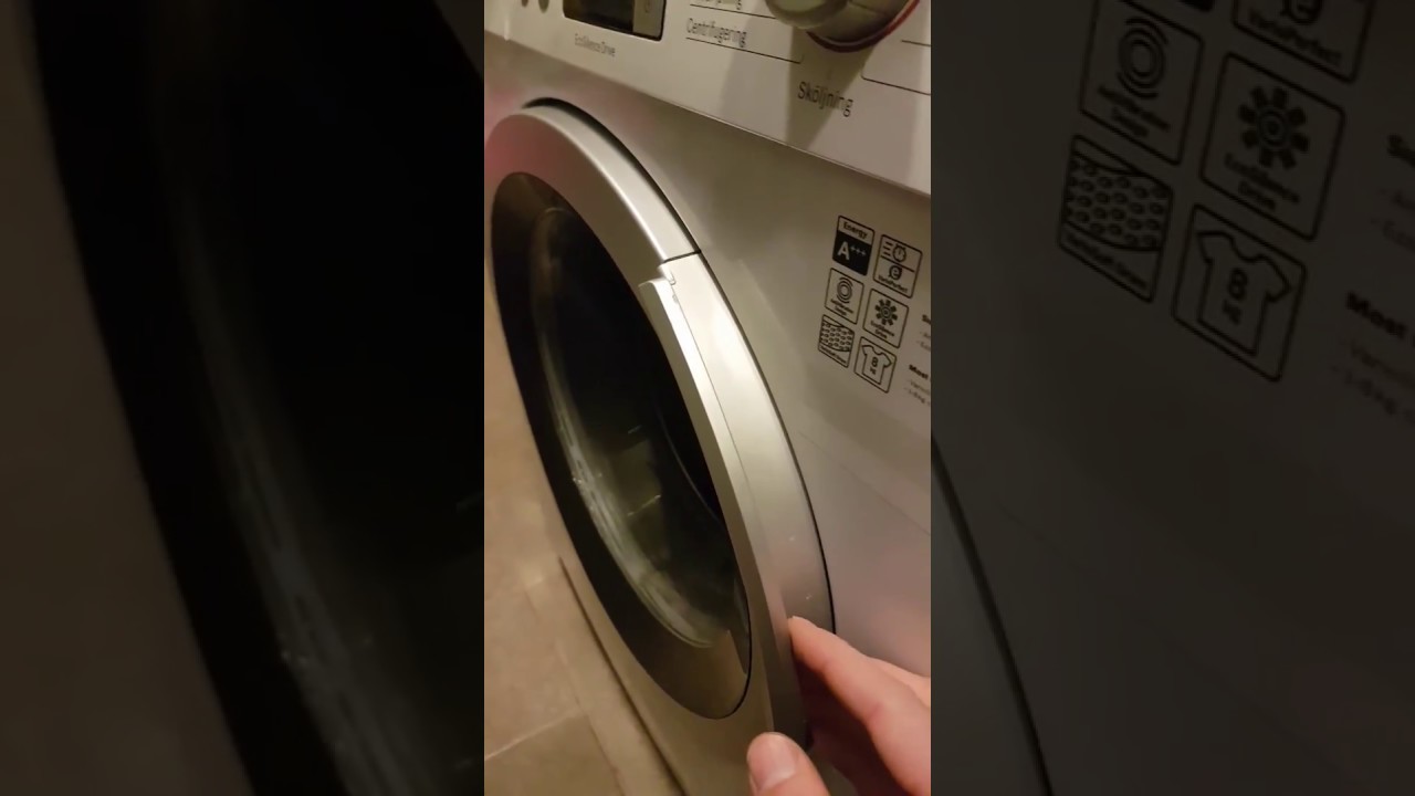 How To Open Bosch Washing Machine With Locked Broken Latch Youtube