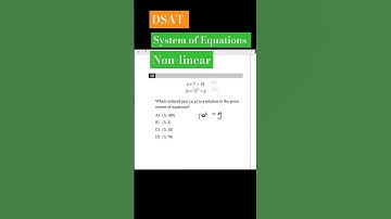 Solving Non-linear System of Equations in 10 SECONDS by Substitution #satprep #satmath #mathshorts